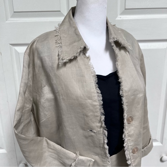 2 Piece Women’s Linen Jacket and Skirt TOTO N KO Size 6 - Picture 5 of 16